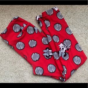 LuLaRoe kids S/M Disney Minnie Leggings